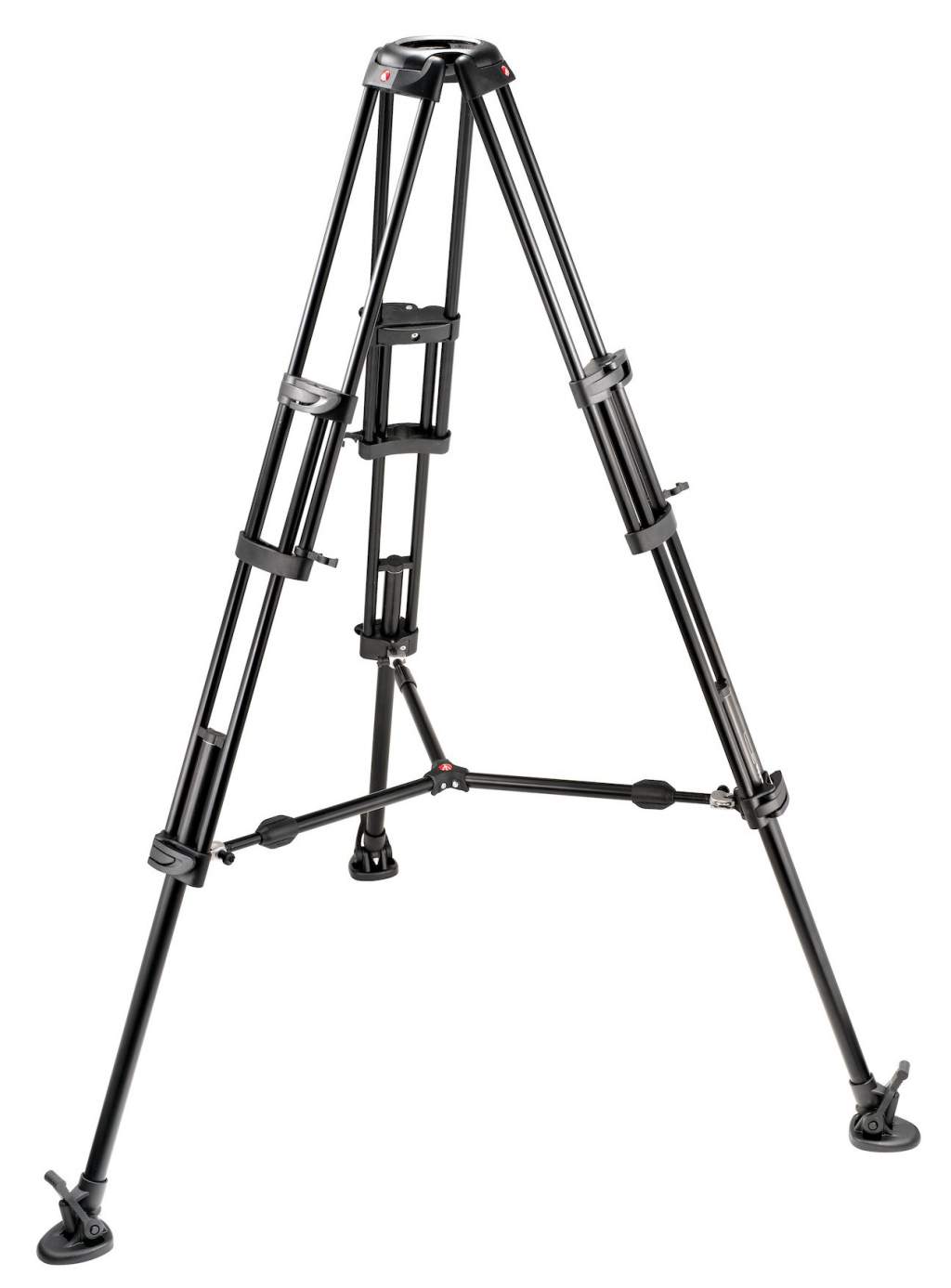 Manfrotto MN545B, 3 sekcje, aluminiowy, gniazdo 100 mm, bez głowicy (rozpórka środkowa) - Dostawa GRATIS!