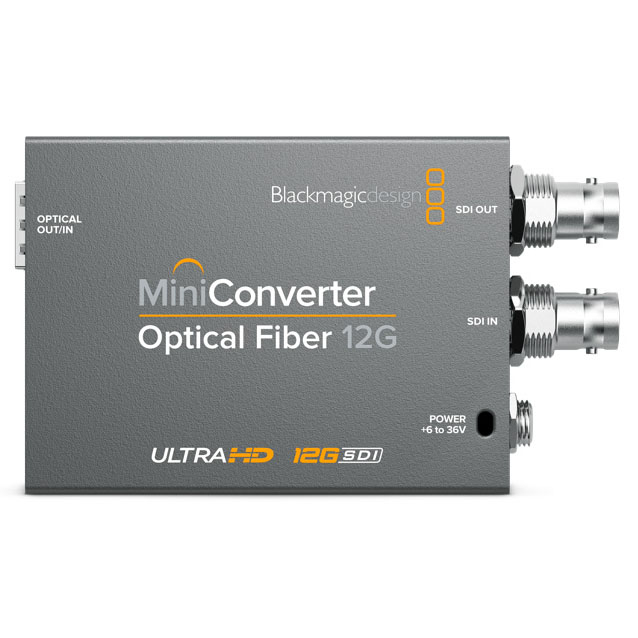 Blackmagic MINI CONVERTER OPTICAL FIBER 12G