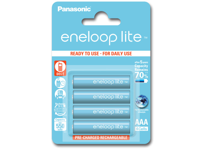 Panasonic Eneloop LITE AAA 550 mAh 3000 cykli 4szt. (w magazynie!)