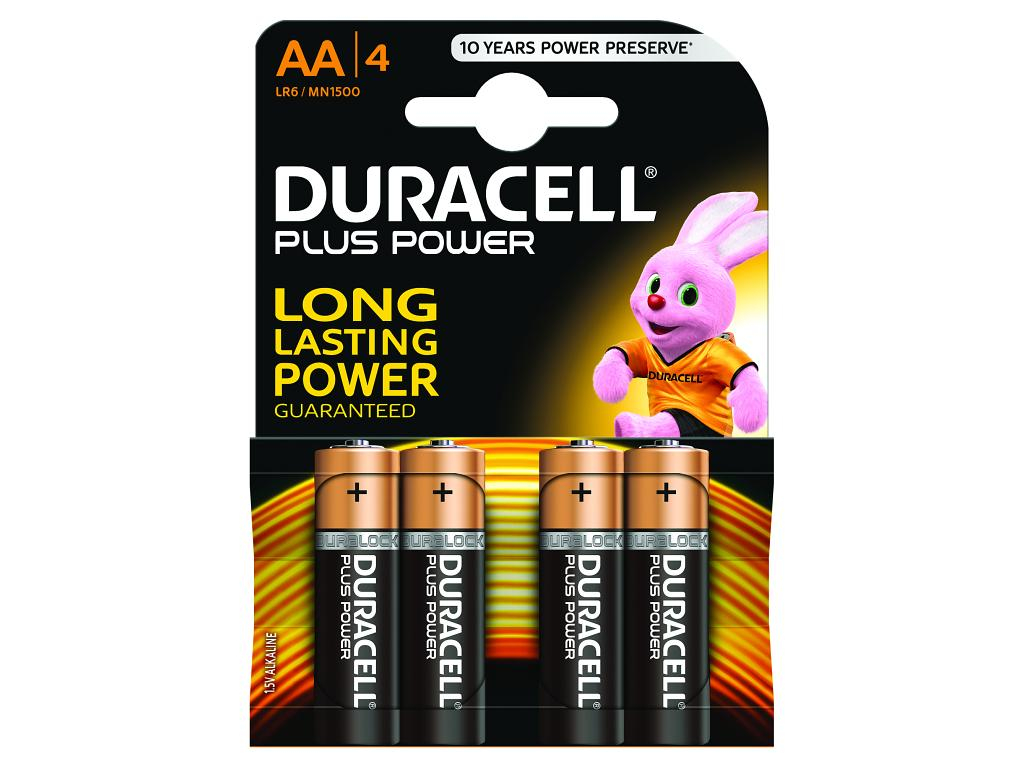 Duracell MN1500B4 Plus Power 4xAA