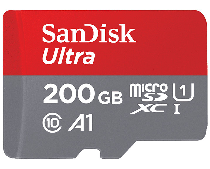 Sandisk microSDHC 200 GB ULTRA 100MB/s C10, A1 + adapter SD + aplikacja Memory Zone Android (w magazynie!)