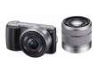Sony NEX-C3 + ob. 16 mm Pancake + ob. 18-55 mm czarny