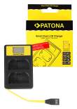 Patona USB  Smart Dual LCD do Nikon EN-EL15 ENEL15