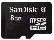 Sandisk microSDHC 8 GB + adapter SD