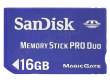 Sandisk Memory Stick PRO Duo 16 GB