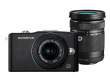 OlympusE-PM1 PEN body czarny + ob. 14-42 II R + ob. 40-150 R
