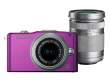 Olympus E-PM1 PEN body purpurowy + ob. 14-42 II R + ob. 40-150 R