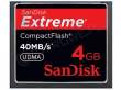 Sandisk CompactFlash Extreme 4GB (40MB/sek)