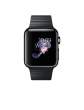 zegarki inteligentne Apple Watch 42 mm ze stali nierdzewnej w kolorze gwiezdnej czerni z bransoletą panelową ze stali nierdzewnej w kolorze gwiezdnej czerni Przód