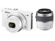 Aparat cyfrowy Nikon 1 J4 + ob. 10-30 mm PD-ZOOM + 30-110 mm biały Przód