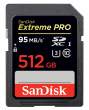 Karta pamięci Sandisk SDXC 512 GB EXTREME PRO 95MB/s V30 C10 UHS-I U3 Przód