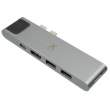  Zasilanie mobilne kable i adaptery Xtorm Adapter USB-C Hub 7-in-1 szary Przód