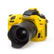 Zbroja EasyCover osłona gumowa dla Nikon D750 żółta Przód