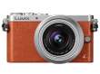 Aparat cyfrowy Panasonic Lumix DMC-GM1K + ob. 12-32 ASPH MEGA OIS pomarańczowy Tył