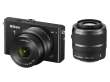 Aparat cyfrowy Nikon 1 J4 + ob. 10-30 mm PD-ZOOM + 30-110 mm czarny Przód