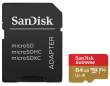 Karta pamięci Sandisk microSDXC 64 GB EXTREME 100MB/s A1 C10 V30 UHS-I U3 + adapter SD (doskonała do kamer sportowych) Góra