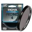  Filtry, pokrywki połówkowe i szare Hoya NDx4 Pro 82 mm Przód