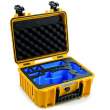  Akcesoria do dronów walizki i plecaki B&W Walizka typ 3000 do DJI Mavic 3 żółta Przód