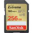 Karta pamięci Sandisk SDXC EXTREME 256GB 180MB/s V30 UHS-I U3 Przód