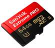 Karta pamięci Sandisk microSDXC 64 GB EXTREME PRO 275 MB/s C10 UHS-II U3 + czytnik USB 3.0 Tył