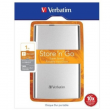  Dyski twarde dyski zewnętrzne HDD Verbatim 2.5 Store n Go USB 3.0 1TB srebrny Przód