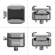  Monitory podglądowe akcesoria do monitorów poglądowych Smallrig Adapter HawkLock H18 Quick Release Support w/ Cold Shoe Góra