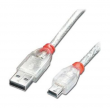  USB do aparatów Lindy Kabel USB typu A - mini USB typu B (do Canon) 1m Przód