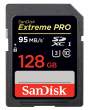 Karta pamięci Sandisk SDXC 128 GB EXTREME PRO 95MB/s C10 V30 UHS-I U3 Przód