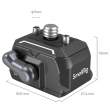  Rigi i akcesoria elementy do rigów Smallrig Adapter szybkozłączka Drop-in Hawklock Universal mini Quick Release z płytką [3513C] Tył