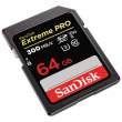 Karta pamięci Sandisk SDXC 64 GB EXTREME PRO 300MB/s C10 UHS-II V90 Tył