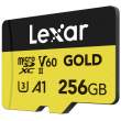 Karta pamięci Lexar microSDXC 256 GB V60 GOLD UHS-II C10 A1 U3 R280 W100 Tył