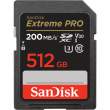 Karta pamięci Sandisk SDXC EXTREME PRO 512GB 200MB/s V30 UHS-I U3 Przód