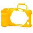 Zbroja EasyCover Osłona gumowa dla Nikon Z50 żółta Przód