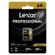 Karta pamięci Lexar Pro 64GB 1800x U3 V60 UHS-II 2pack Boki