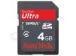 Karta pamięci Sandisk SDHC 4 GB Ultra 15 MB/s Przód