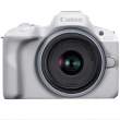 Aparat cyfrowy Canon EOS R50 biały + RF-S 18-45 mm f/4.5-6.3 IS STM Przód