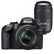 Lustrzanka Nikon D3200 czarny + 18-55 VR + 55-300 VR Przód