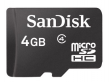 Karta pamięci Sandisk microSDHC 4 GB Przód