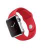  zegarki inteligentne Apple Watch 42 mm ze stali nierdzewnej z paskiem sportowym w kolorze czerwonym Góra