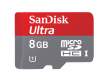 Karta pamięci Sandisk microSDHC 8 GB Ultra 48MB/s C10 UHS-I + adapter SD + Memory Zone Android Przód