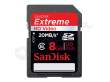 Karta pamięci Sandisk SDHC 8 GB Extreme 20MB/s HD Video Przód