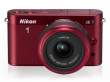 Aparat cyfrowy Nikon 1 J2 czerwony + ob. 10-30 Boki