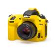Zbroja EasyCover osłona gumowa dla Nikon D750 żółta Tył
