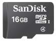 Karta pamięci Sandisk microSDHC 16 GB + adapter SD Przód