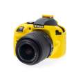 Zbroja EasyCover osłona gumowa dla Nikon D3300/D3400  żółta Przód