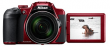 Aparat cyfrowy Nikon COOLPIX B700 czerwony Boki