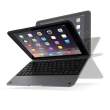  klawiatury Incipio Clamcase Aluminiowa klawiatura Bluetooth dla iPad Mini 1,2,3,4 srebrno czarna Tył
