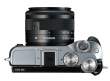Aparat cyfrowy Canon EOS M6 srebrny + ob. 15-45 IS STM czarny + ob. 55-200 IS STM srebrny Góra