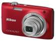 Aparat cyfrowy Nikon Coolpix S2800 czerwony Przód
