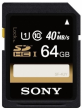 Karta pamięci Sony Experience SDXC 64 GB 40MB/s UHS-I C10 U1 Przód